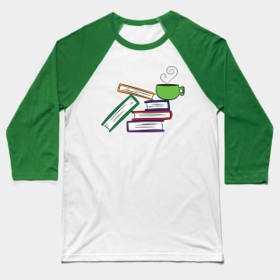 Books and Coffee Baseball T-Shirt